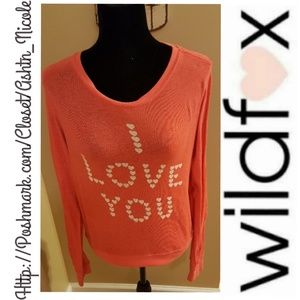 Wildfox V/DAY love Pullover Sz Med